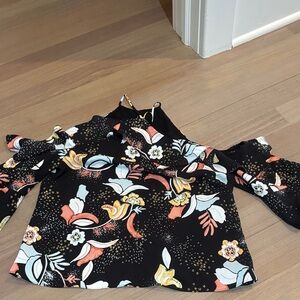 Cooper & Ella Black Floral Blouse